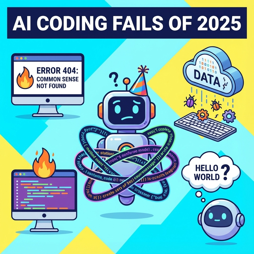 AI Coding Fails of 2025: A Year in Comedy, Code, and Catastrophes
